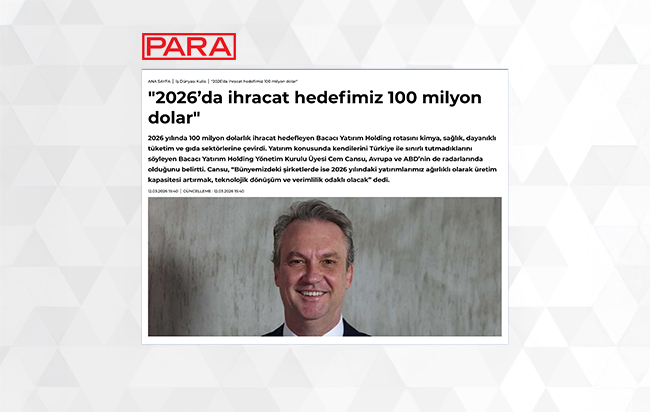 2026’da ihracat hedefimiz 100 milyon dolar