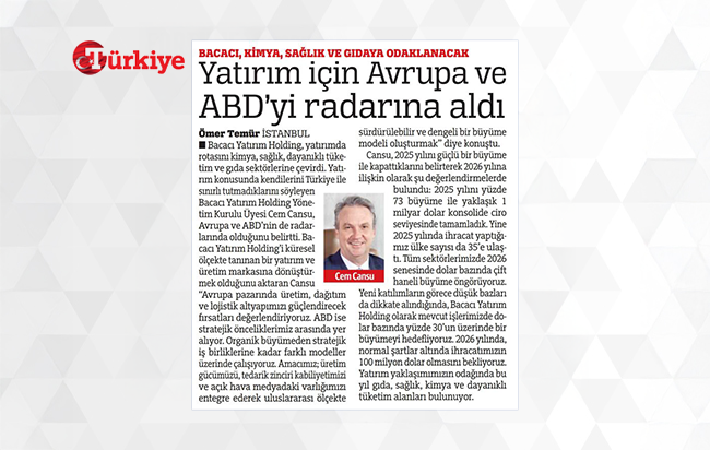 Yatırım için Avrupa ve ABD’yi radarına aldı